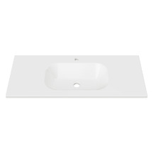 Stadium Slim Countertop with Single Integrated Basin